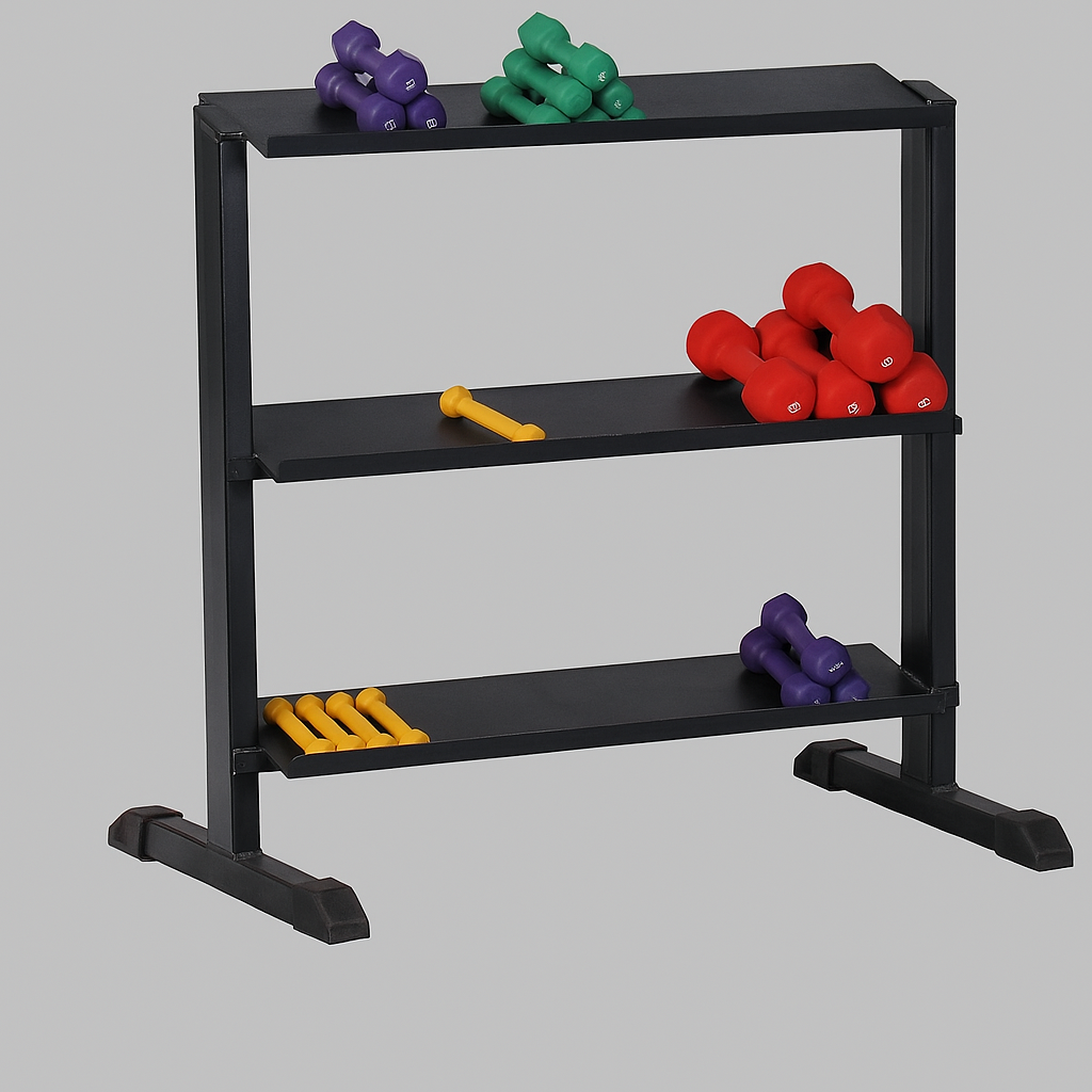 Dumbbell Rack – Commercial 3-Tier Storage Stand