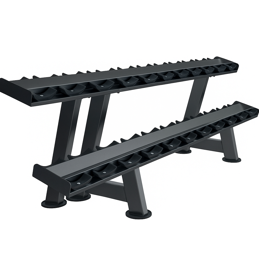 Dumbbell Rack – 2-Tier Weight Storage Stand