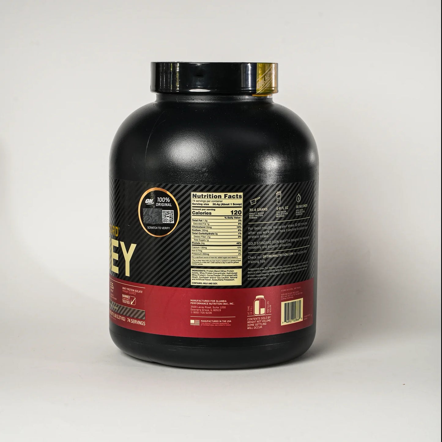 Optimum Nutrition Gold Standard 100% Whey – 5lb Double Rich Chocolate