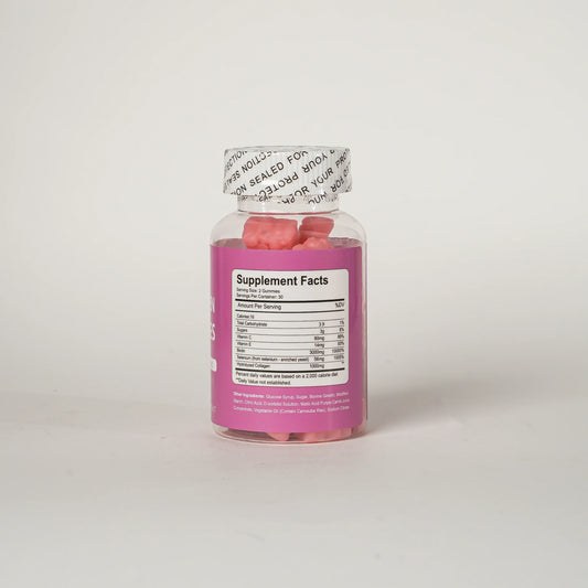 MEDGUM Collagen Gummies Type 1 & 3 – Biotin & Vitamin C Enriched (60 Gummies)