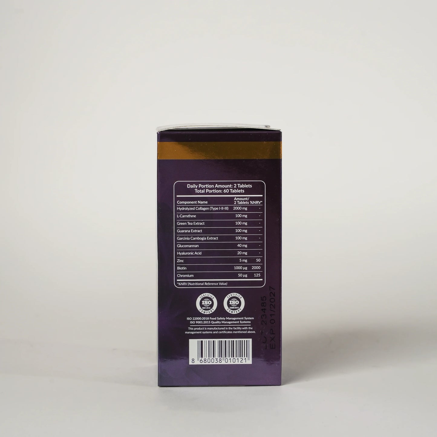 Panacea Hydrolyzed Collagen Type 1, 2, 3 – Beauty & Slimming Formula (60 Tablets)