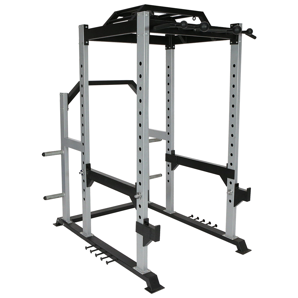 Power Rack w/ Monkey Bar w/ Plates Holder – Multi-Use Gym Cage