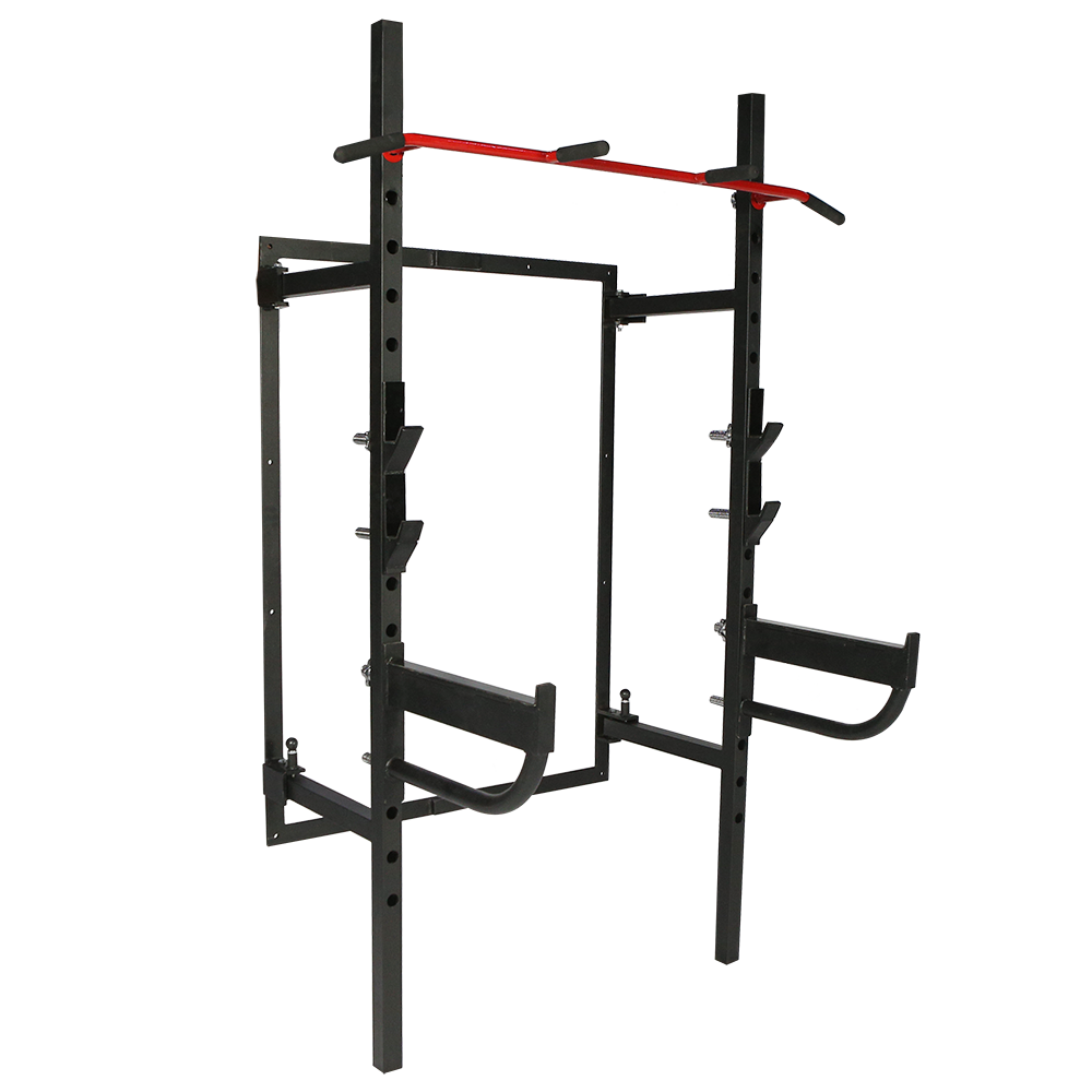 Fold Back Wall Mount Rack – Space-Saving Squat Rack