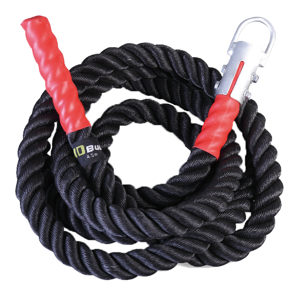 MD Buddy Climbing Rope 4.5m Heavy-Duty Rope with Hook