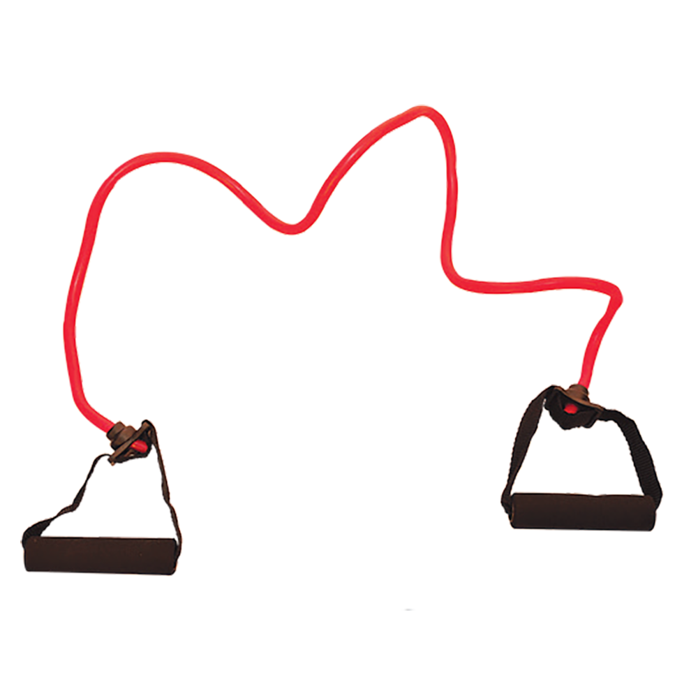 Resistance Tube w/ Handle – Elastic Fitness Band