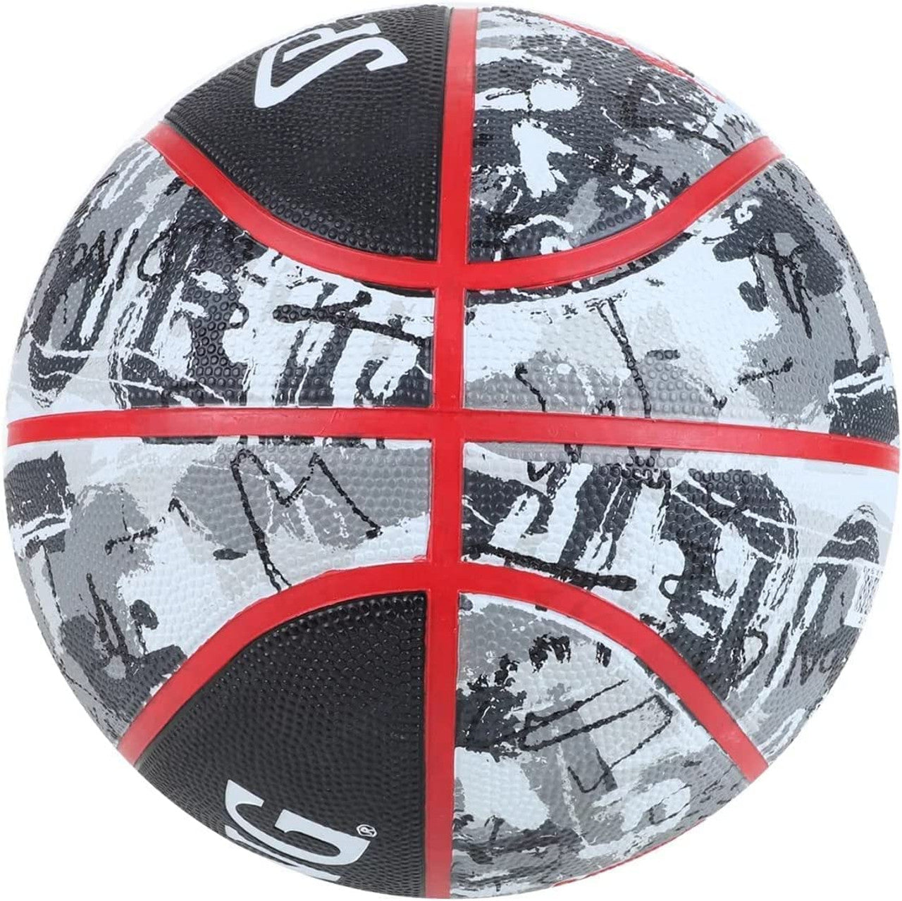 Spalding Graffiti Series Black/Red Outdoor Basketball - Size 7