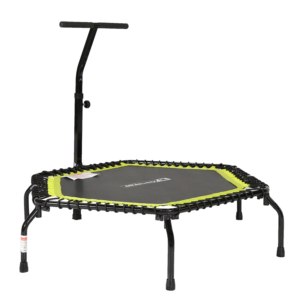 Folding Trampoline Fitness Rebounder with Handle
