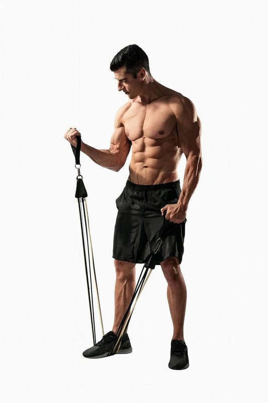 Exercice Resistance Bands Kit With Door Anchor (11PC BAND SET)