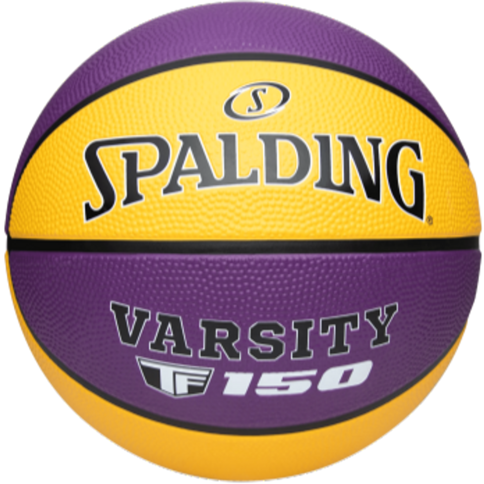 Spalding TF-150 Varsity Purple/Yellow Outdoor Basketball - Size 7