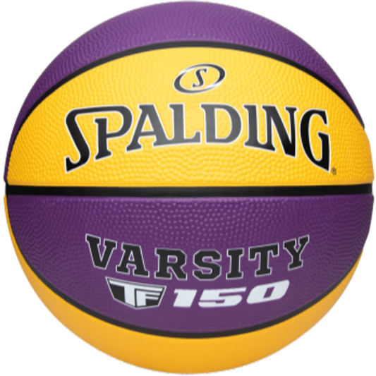 Spalding TF-150 Varsity Purple/Yellow Outdoor Basketball - Size 7
