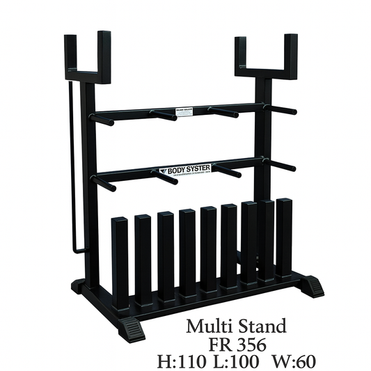 Multi Stand Barbell & Plate Storage Rack