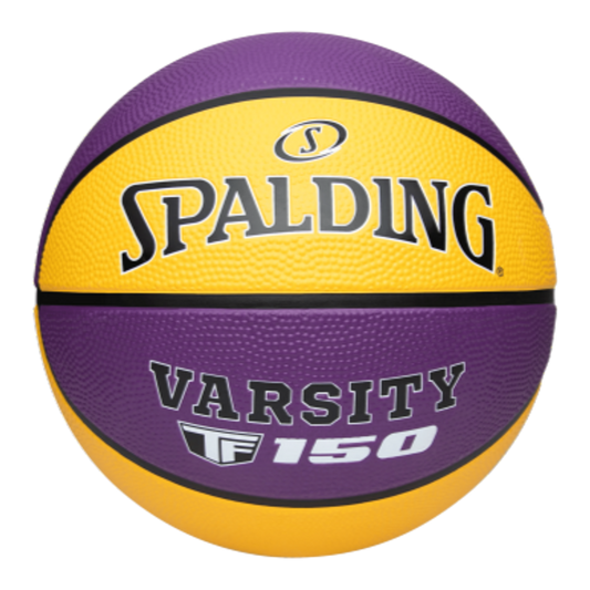 Spalding TF-150 Varsity Purple/Yellow Outdoor Basketball - Size 5