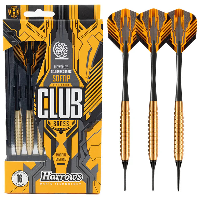 Harrows Club Brass Soft Tip Darts