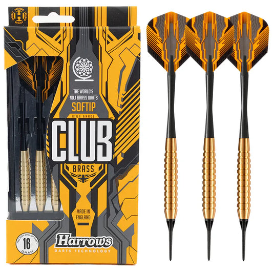 Harrows Club Brass Soft Tip Darts