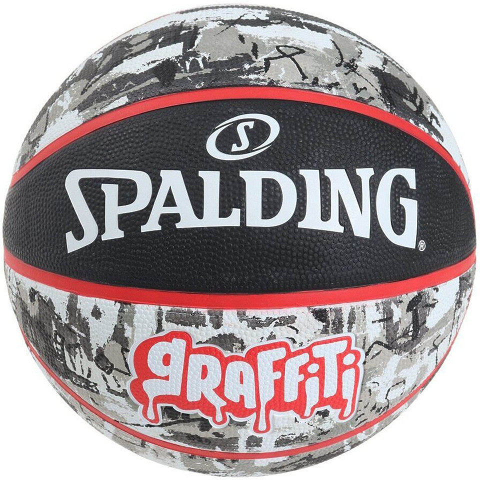 Spalding Graffiti Series Black/Red Outdoor Basketball - Size 7
