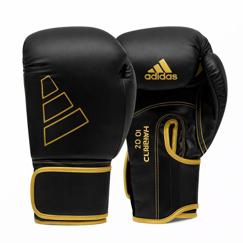Adidas Hybrid 80 Boxing Gloves Black Gold | 12oz & 14oz Training Gloves