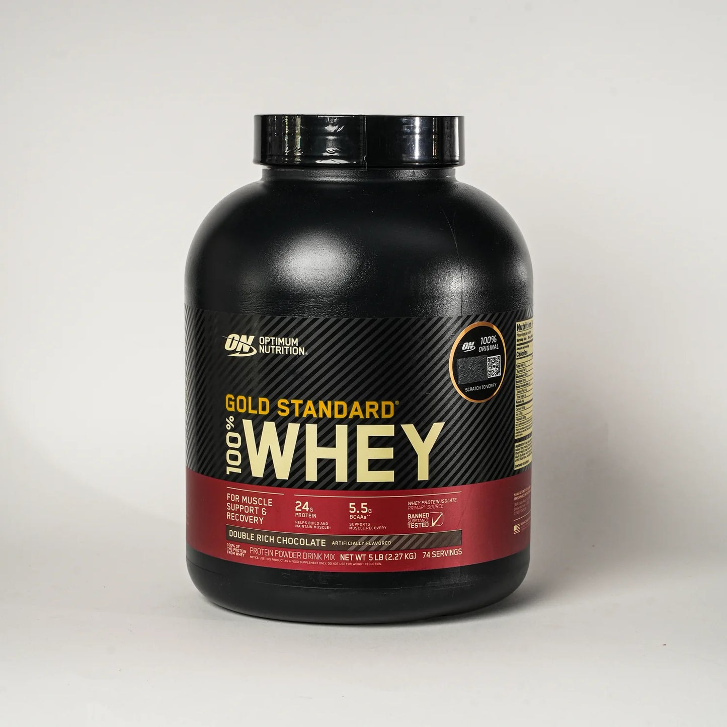 Optimum Nutrition Gold Standard 100% Whey – 5lb Double Rich Chocolate