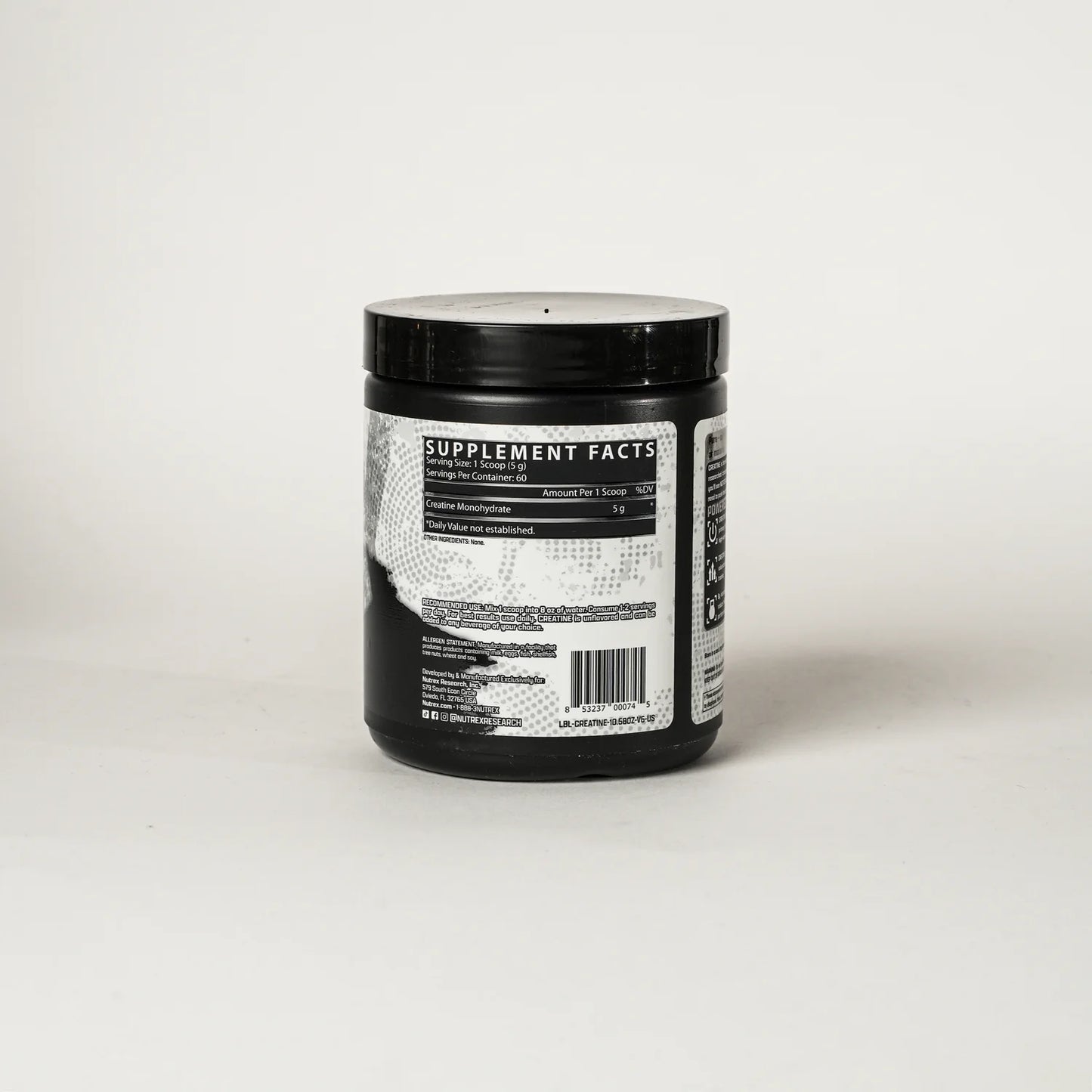 Nutrex Creatine Monohydrate – 300g (Unflavored, 60 Servings)