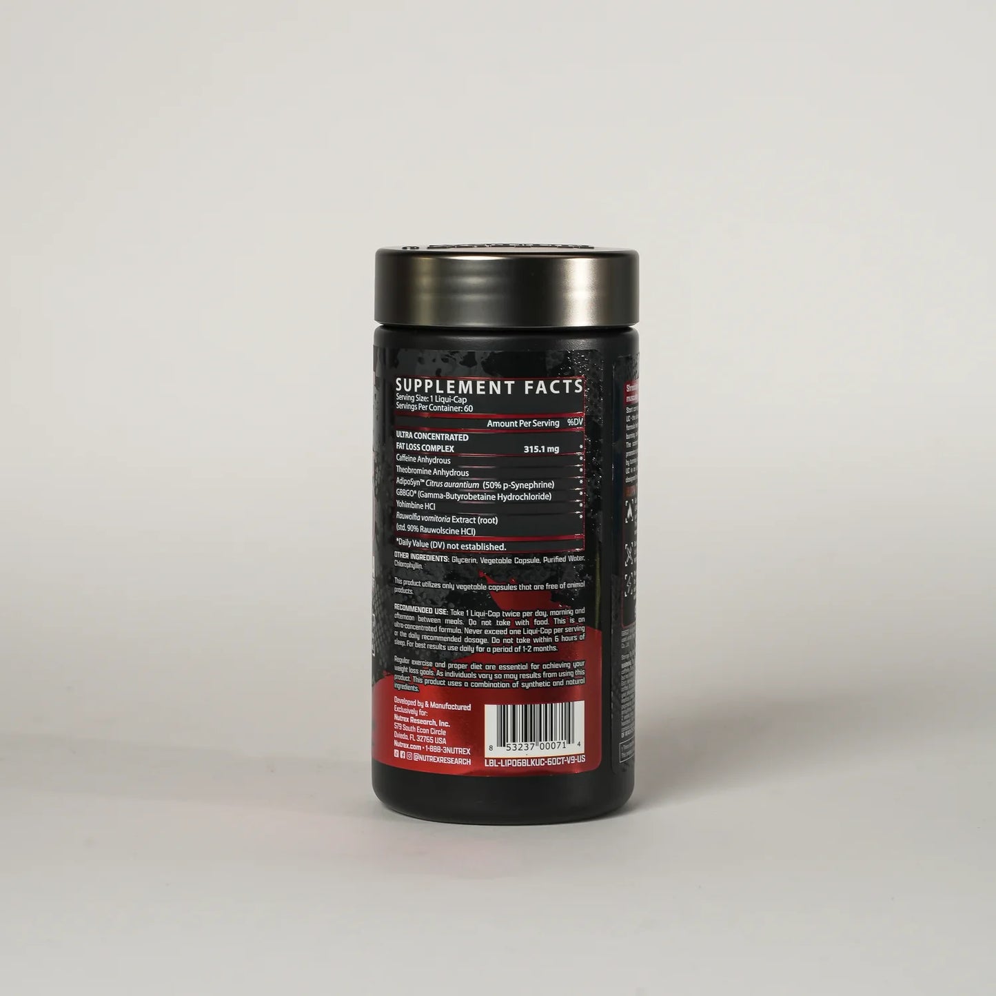 Nutrex Lipo-6 Black Ultra Concentrate – Thermogenic Fat Burner (60 Liquid Capsules)