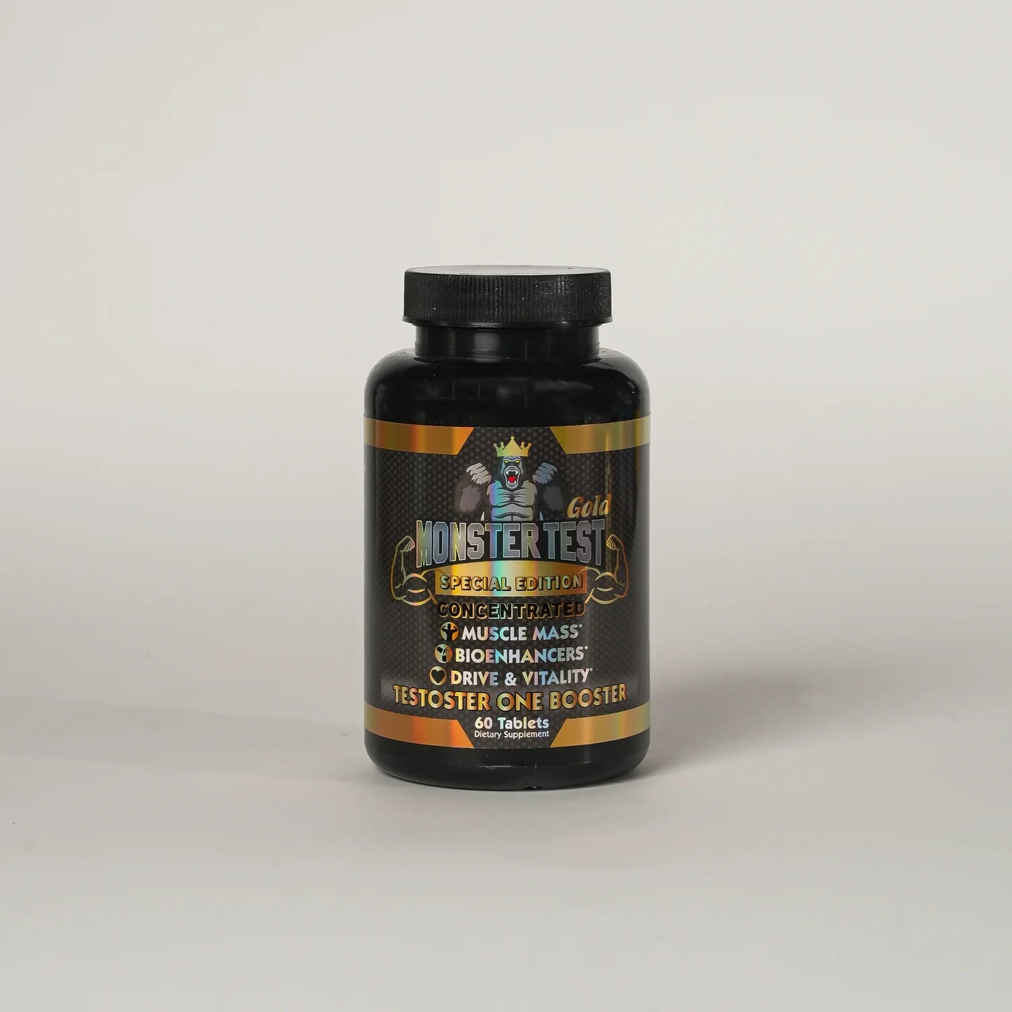 Monster Test Gold – Testosterone Booster for Strength, Energy & Vitality (60 Tablets)