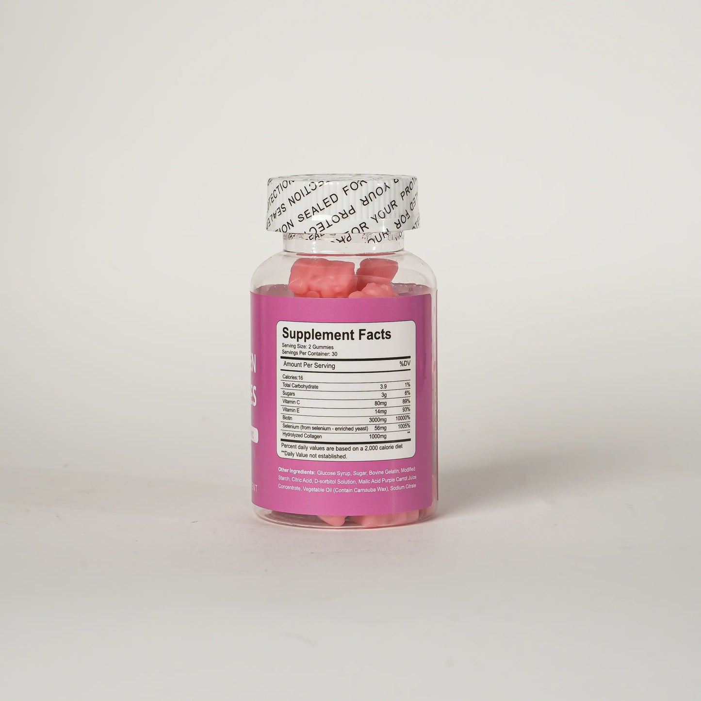 MEDGUM Collagen Gummies Type 1 & 3 – Biotin & Vitamin C Enriched (60 Gummies)