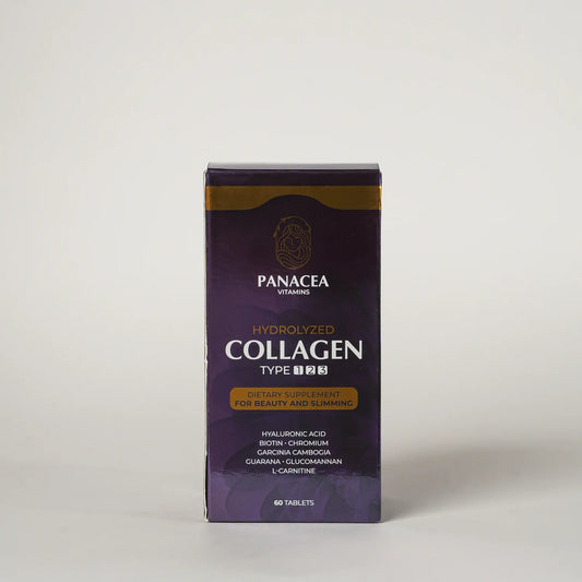 Panacea Hydrolyzed Collagen Type 1, 2, 3 – Beauty & Slimming Formula (60 Tablets)