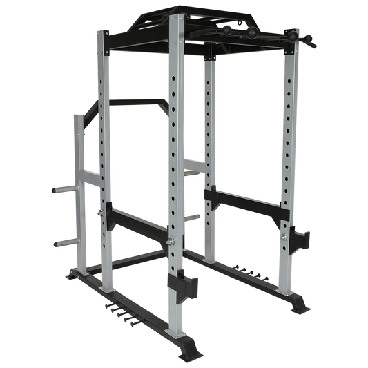 Power Rack w/ Monkey Bar w/ Plates Holder – Multi-Use Gym Cage