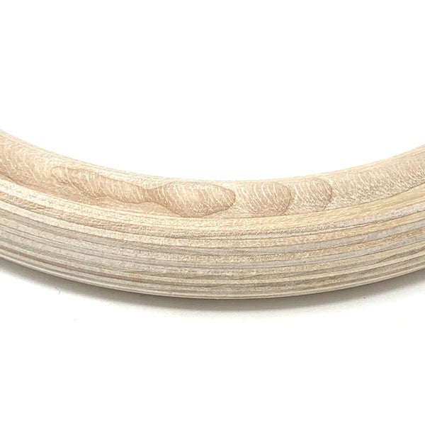 Wood Gymnastic Rings with Heavy Duty Straps