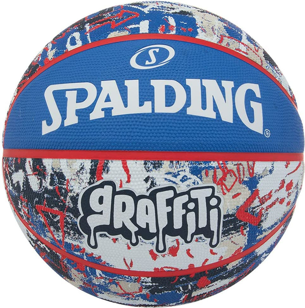 Spalding Graffiti Series Blue/Red Outdoor Basketball - Size 5