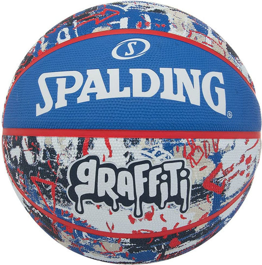 Spalding Graffiti Series Blue/Red Outdoor Basketball - Size 5