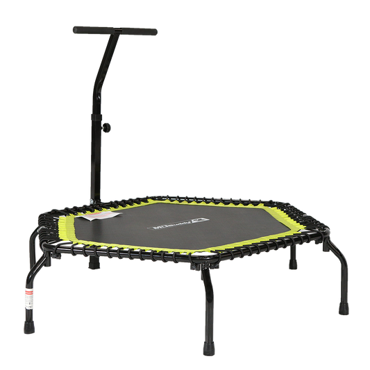 Folding Trampoline Fitness Rebounder with Handle