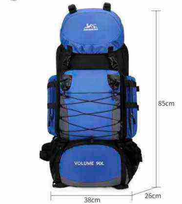 Rightleft Hiking Backpack Blue/Black 90L