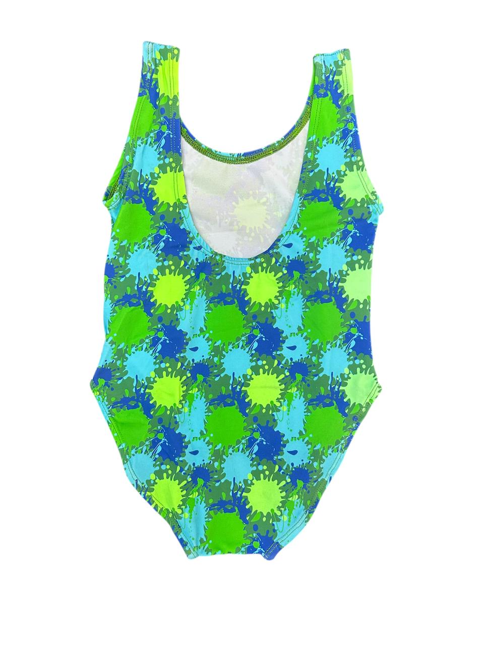 Swimsuit (Maillot) One-Piece - Paint Blue