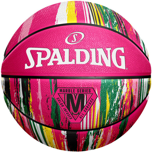 Spalding Marble Series Pink Outdoor Basketball - Size 6