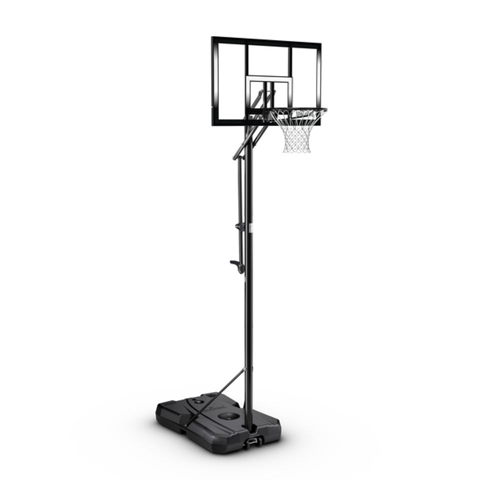 Spalding 44 Inch Shatter-Proof Polycarbonate Exactaheight Portable Basketball Hoop, Free Delivery & Assembling