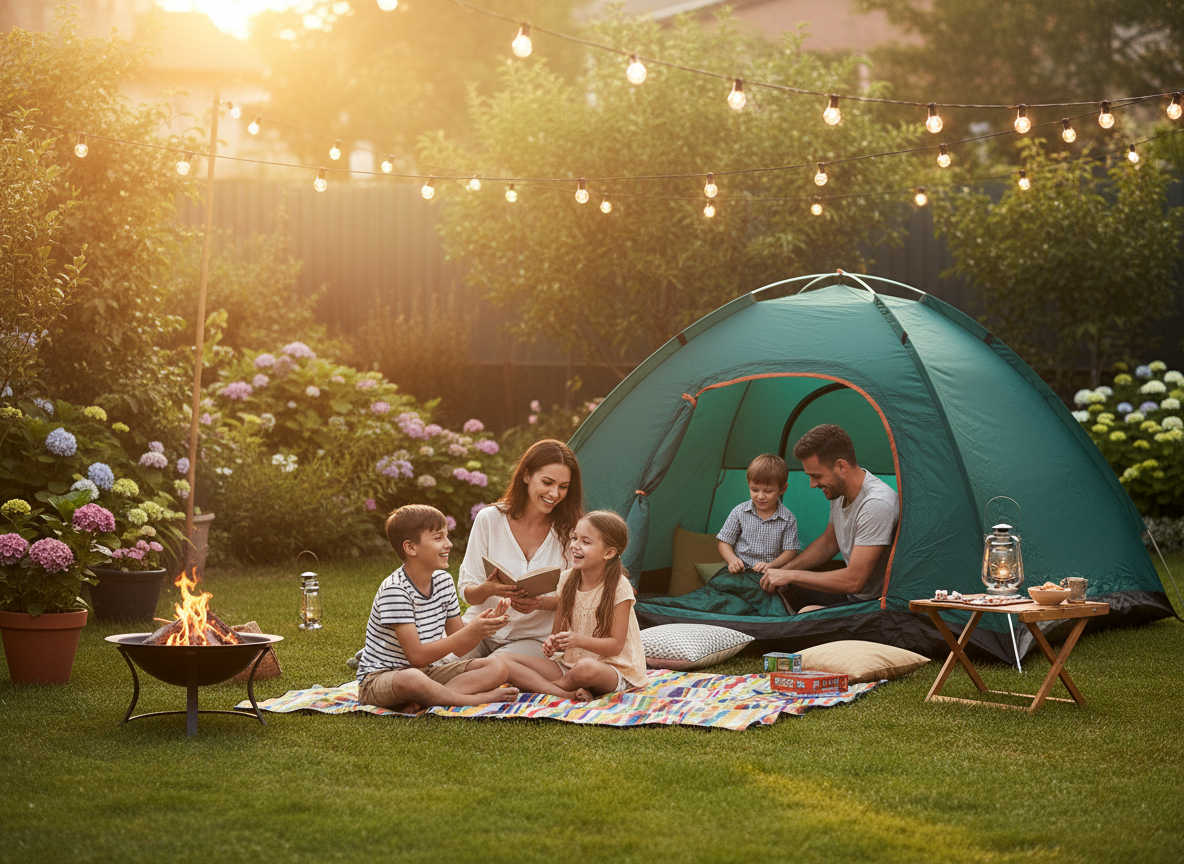 Backyard Family Camping