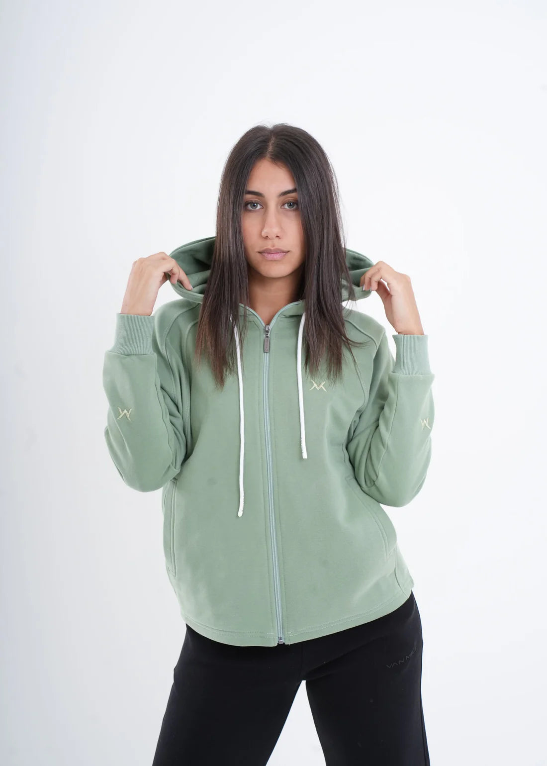 VNML Zip Through Hoodie - Mint Green