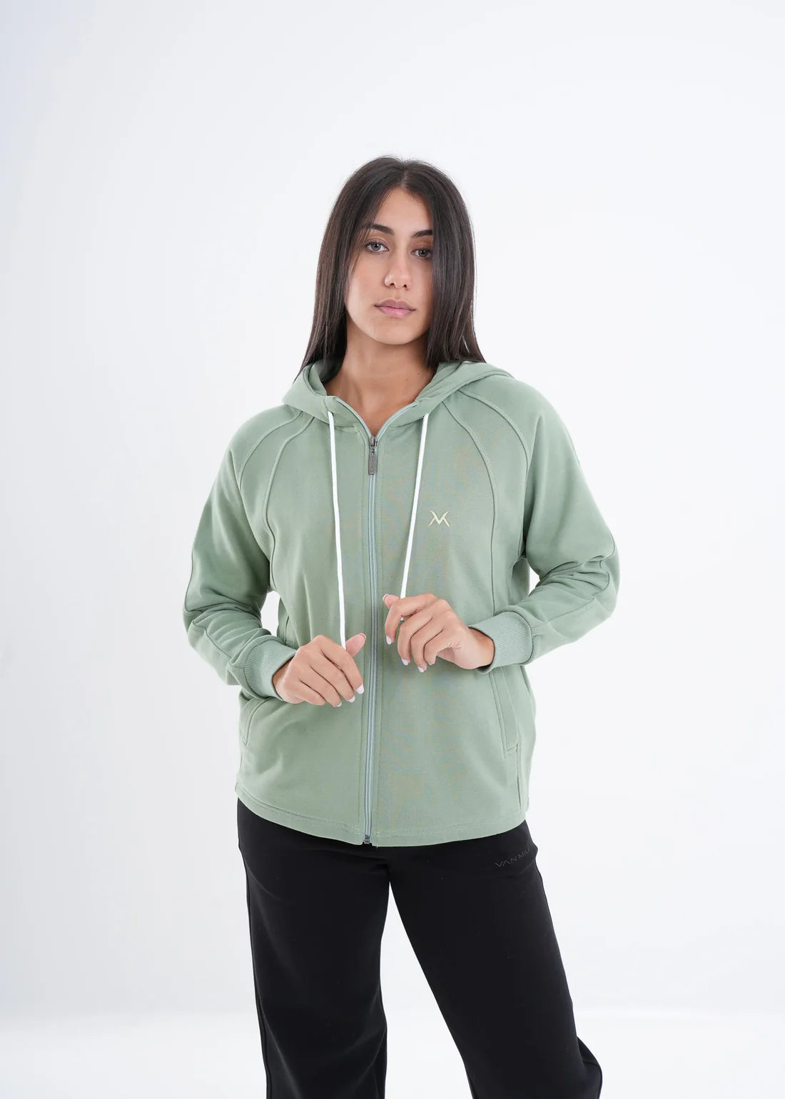 VNML Zip Through Hoodie - Mint Green