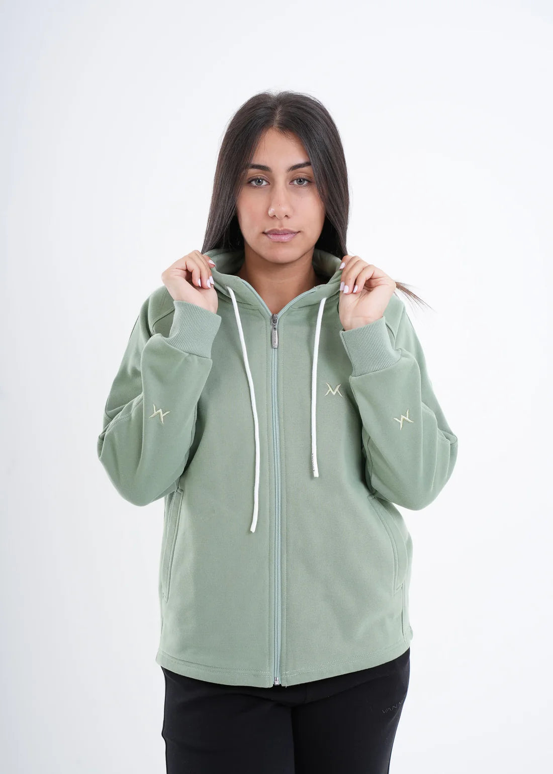 VNML Zip Through Hoodie - Mint Green