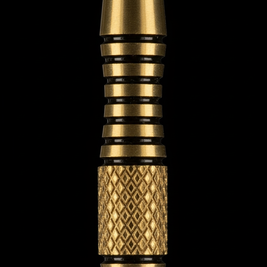 Close-up of scalloped barrel texture