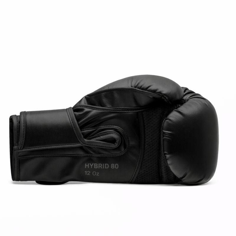 Adidas Hybrid 80 Boxing Gloves All Black | 10oz–16oz Training Gloves
