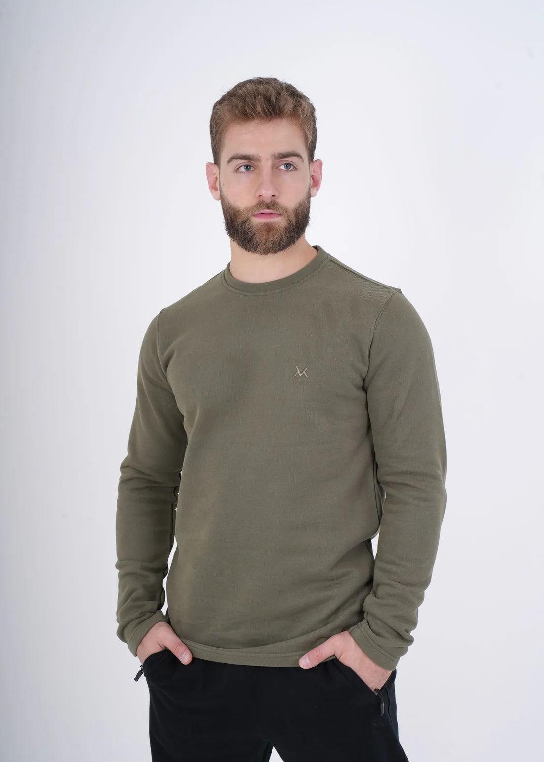 Crewneck Sweatshirt - Olive Green