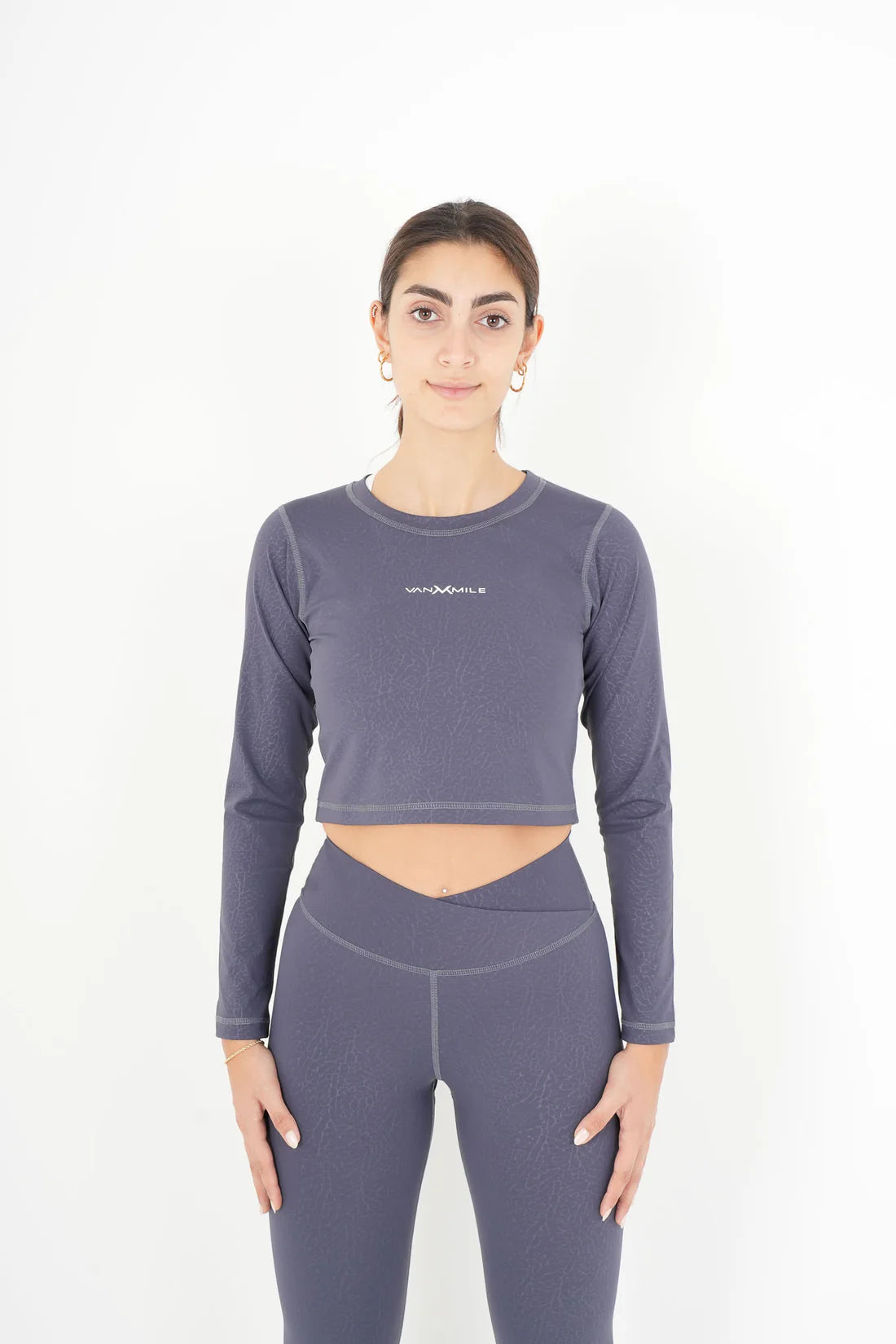 ACTV™ 2 Pcs Cropped Set - Slate Grey