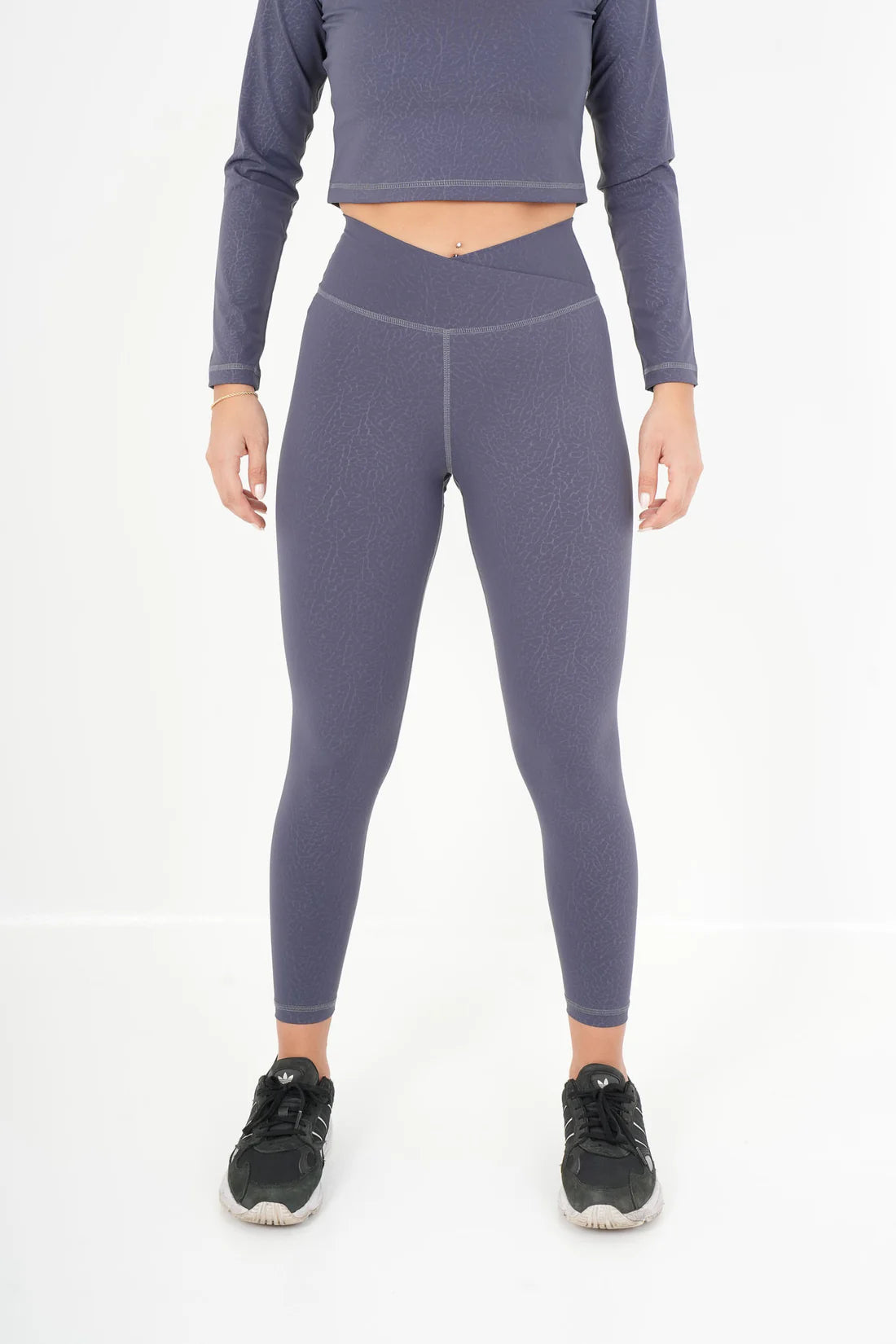 ACTV™ 2 Pcs Cropped Set - Slate Grey