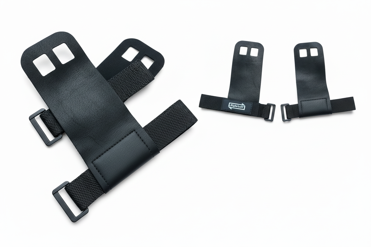 Gymnastics hand grips detail shot