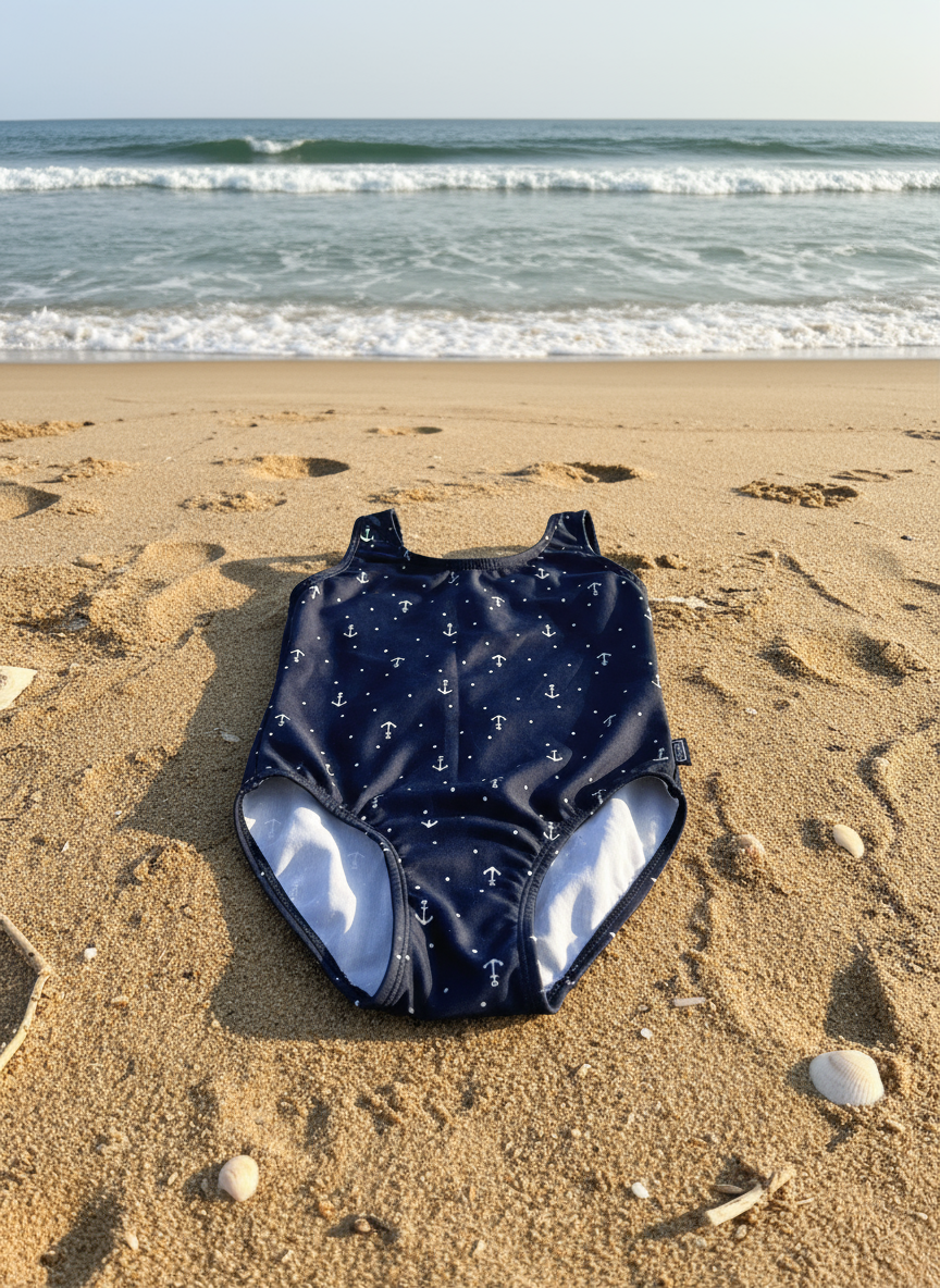 Swimsuit (Maillot) One-Piece - Anchor Navy