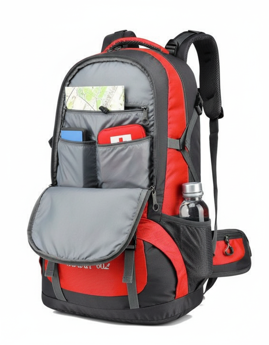 Open compartments detail