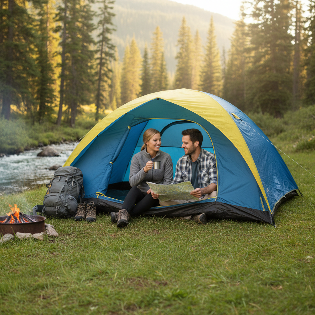 Tent lifestyle photos