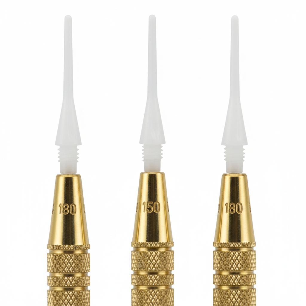 Tips installed on darts