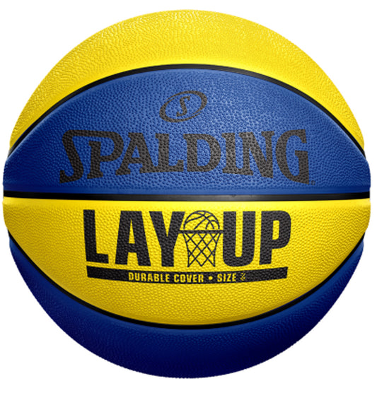 Spalding Lay Up Blue Outdoor Basketball - Size 5